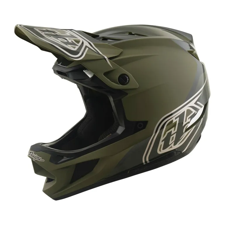 Troy Lee Designs D4 Polyacrylate Full Face MIPS MTB Helmet Shadow Beetle
