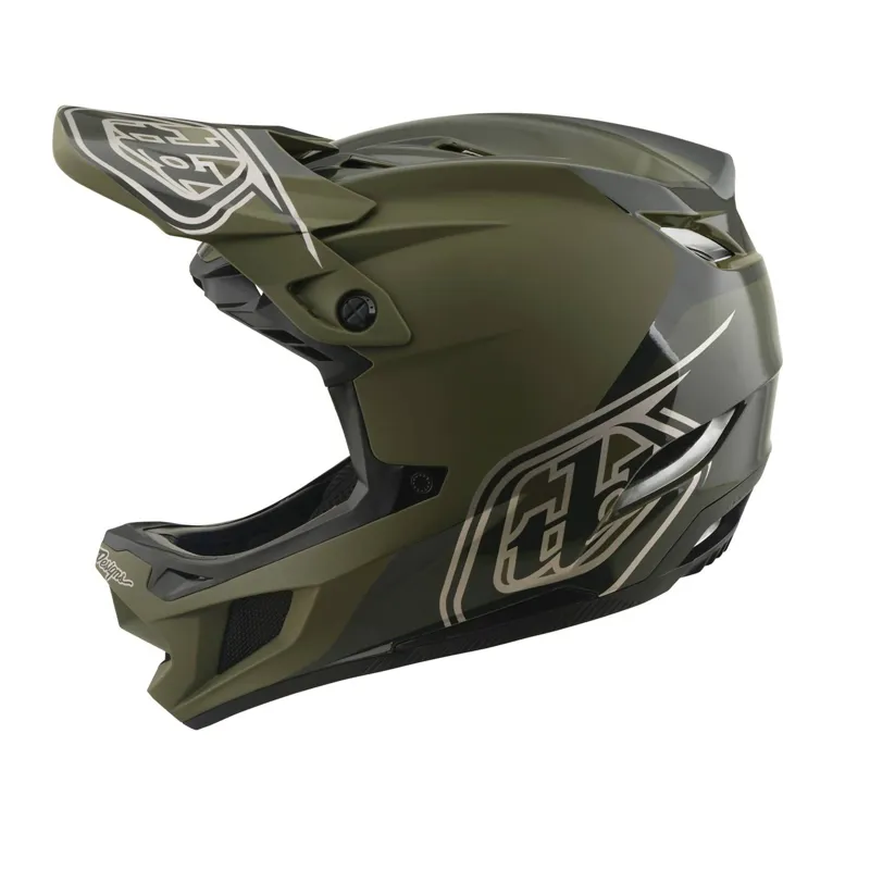 Troy Lee Designs D4 Polyacrylate Full Face MIPS MTB Helmet Shadow Beetle-1