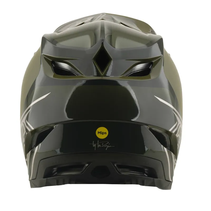 Troy Lee Designs D4 Polyacrylate Full Face MIPS MTB Helmet Shadow Beetle-3