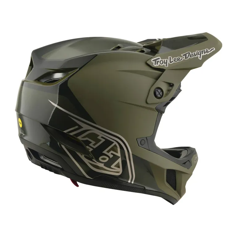 Troy Lee Designs D4 Polyacrylate Full Face MIPS MTB Helmet Shadow Beetle-4