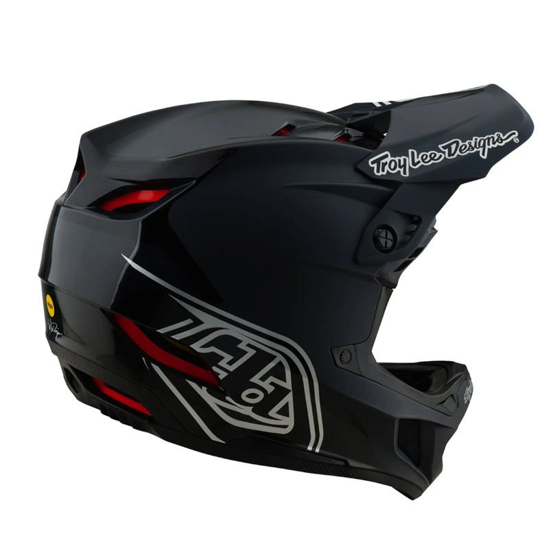 Troy Lee Designs D4 Polyacrylate Full Face MTB Helmet Shadow Black-2
