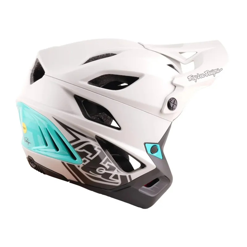 Troy Lee Designs Stage Stunt MIPS MTB Helmet Pumice/Real Teal-4