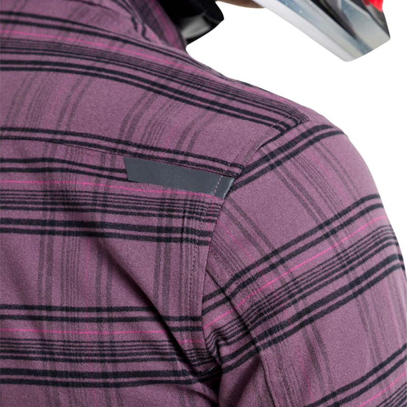 Troy Lee Grind Yarn Dyed Plaid Flannel Shirt Deep Purple-3