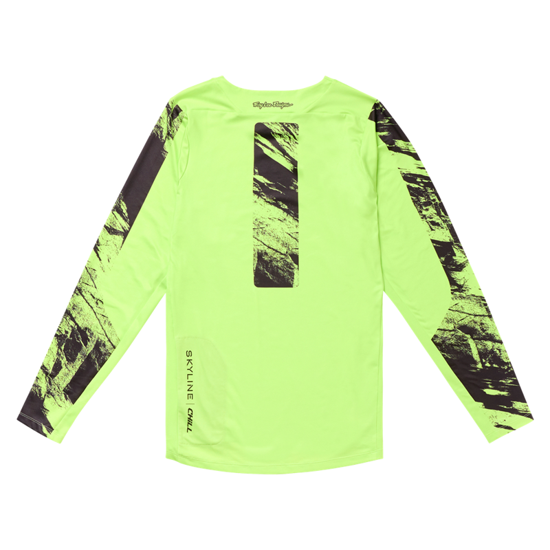 Troy Lee Skyline Chill Rockslide Long Sleeve Jersey Glo Yellow-1