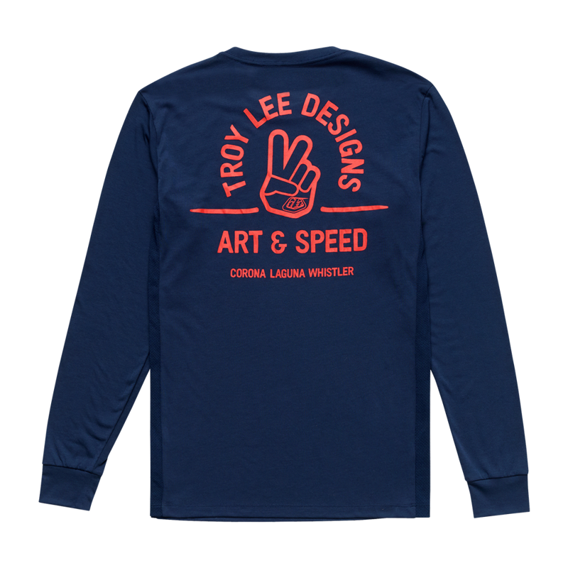 Troy Lee Skyline Ride Locals Long Sleeve Tee Shirt Midnight-1