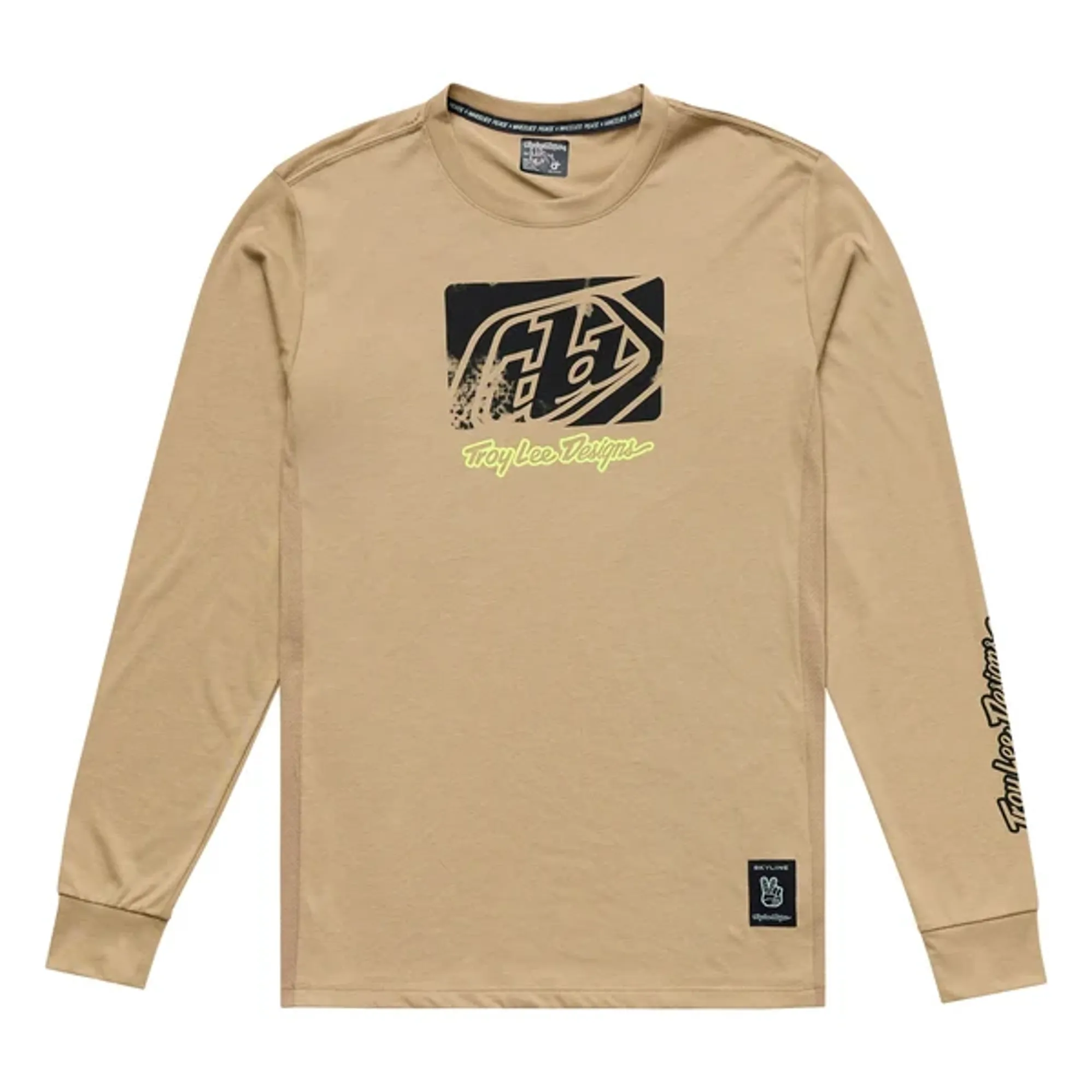 Troy Lee Designs Skyline Ride Scrubbed Long Sleeve Jersey Timber