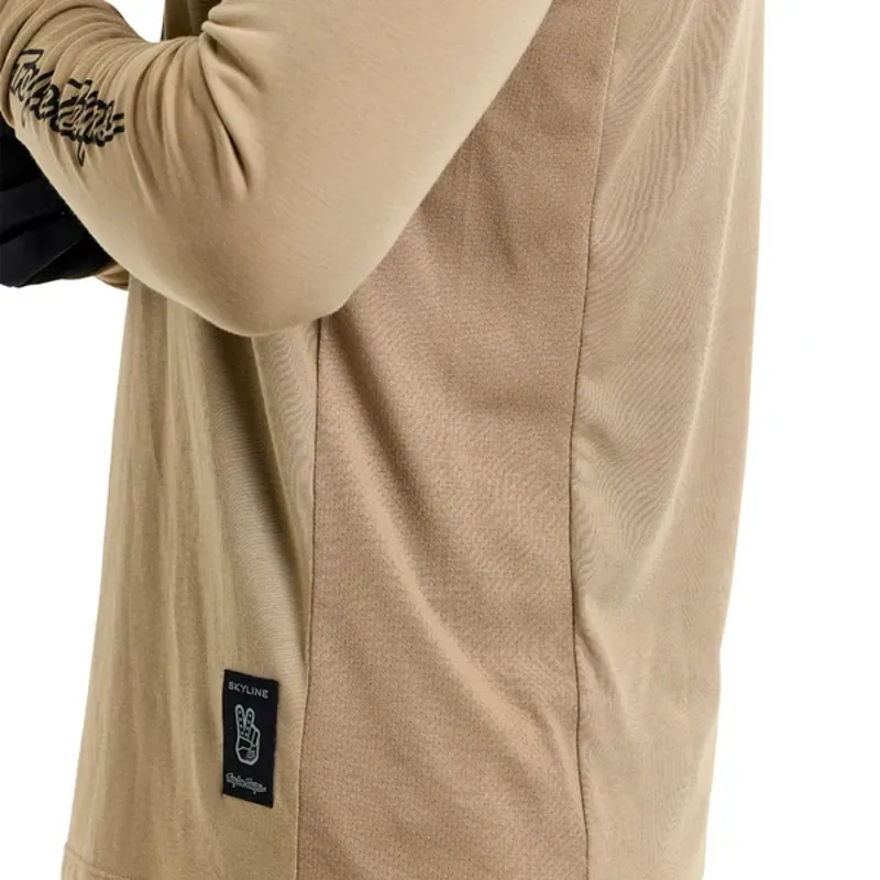 Troy Lee Designs Skyline Ride Scrubbed Long Sleeve Tee Shirt Timber-6