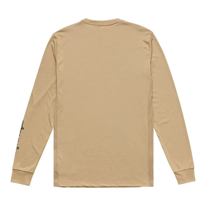 Troy Lee Designs Skyline Ride Scrubbed Long Sleeve Tee Shirt Timber-1