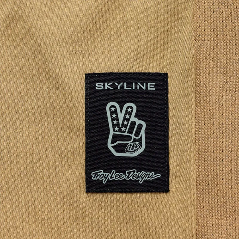 Troy Lee Designs Skyline Ride Scrubbed Long Sleeve Tee Shirt Timber-3