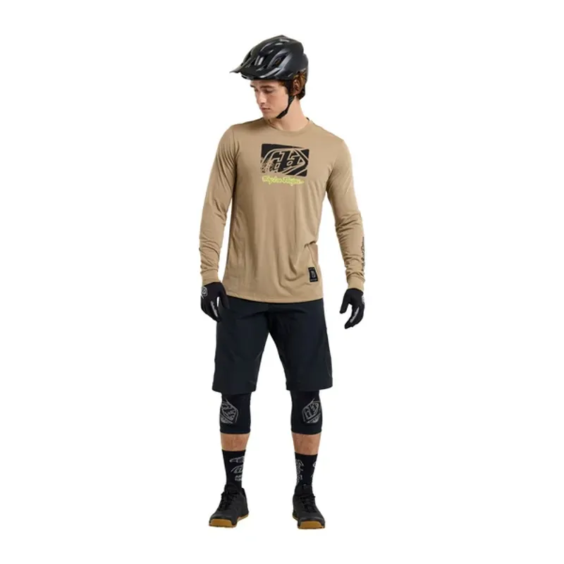 Troy Lee Designs Skyline Ride Scrubbed Long Sleeve Tee Shirt Timber-8