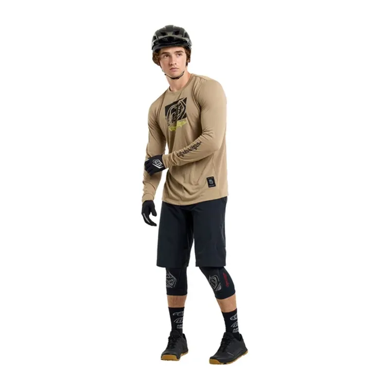 Troy Lee Designs Skyline Ride Scrubbed Long Sleeve Tee Shirt Timber-9
