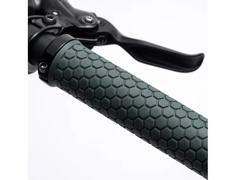 Fabric Honey Lock On Grips 132mmx30mm Dark Green-3