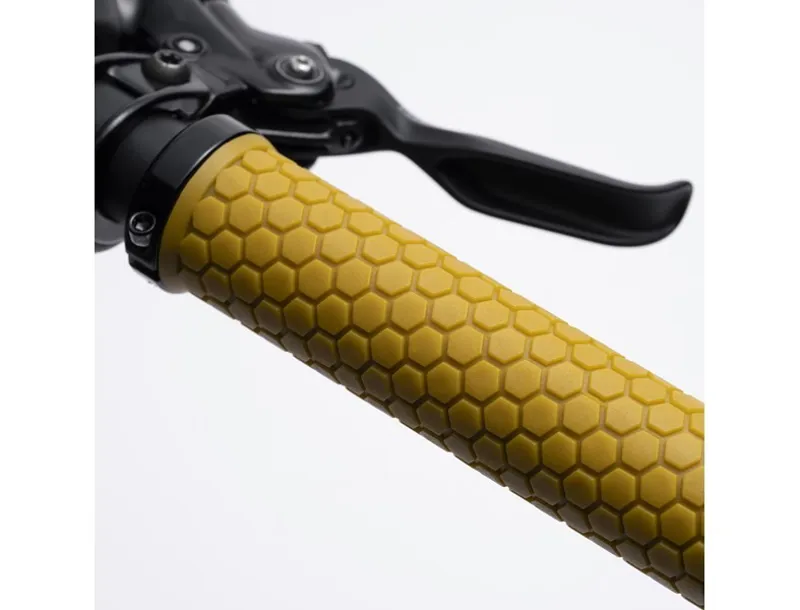 Fabric Honey Lock On Grips 132mmx30mm Dark Yellow-3