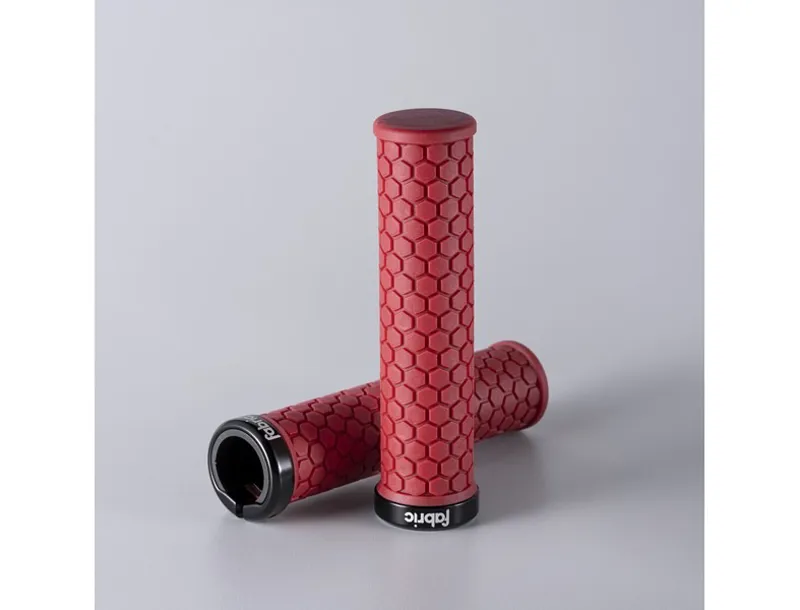 Fabric Honey Lock On Grips 132mmx30mm Red-1