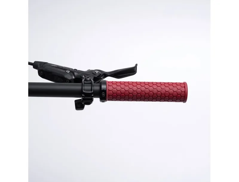 Fabric Honey Lock On Grips 132mmx30mm Red-2