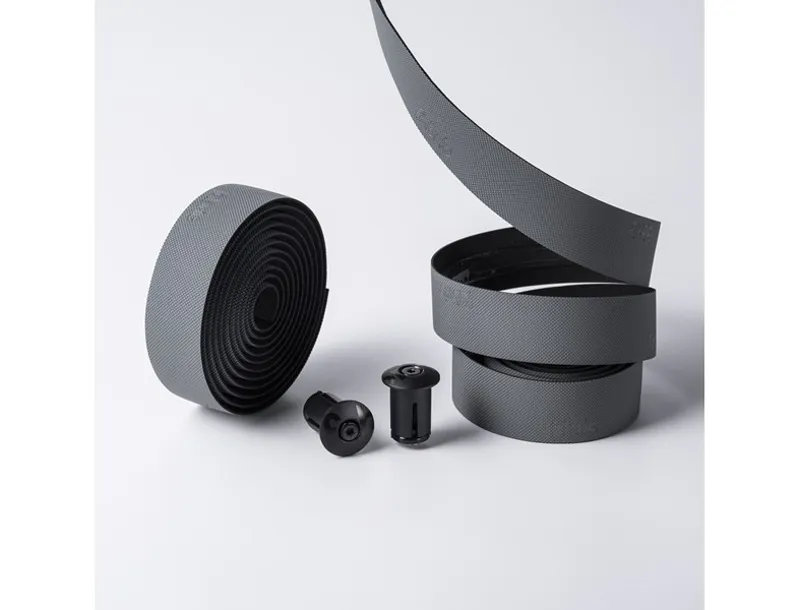 Fabric Knurl Gravel Handlebar Tapes x2 Rolls 2000x30x3.5mm Dark Grey-4