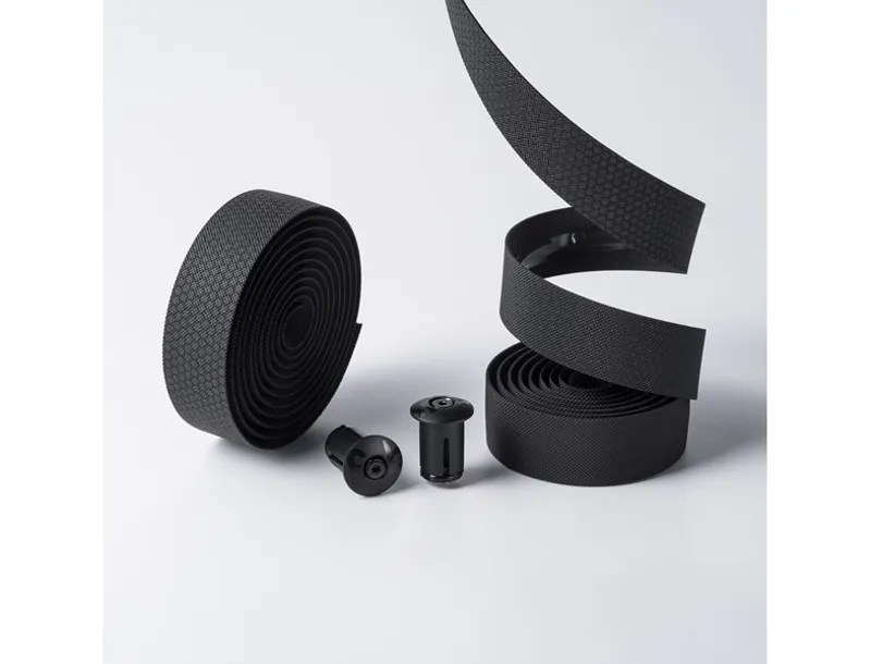 Fabric Knurl Gravel Handlebar Tapes x2 Rolls 2000x30x3.5mm Reflective/Black-4