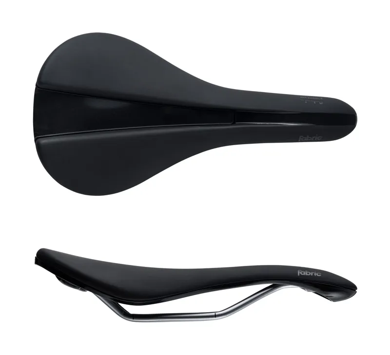 Fabric Scoop Line Elite Shallow Saddle Cro-Mo Rail 142mmx282mm Black-6