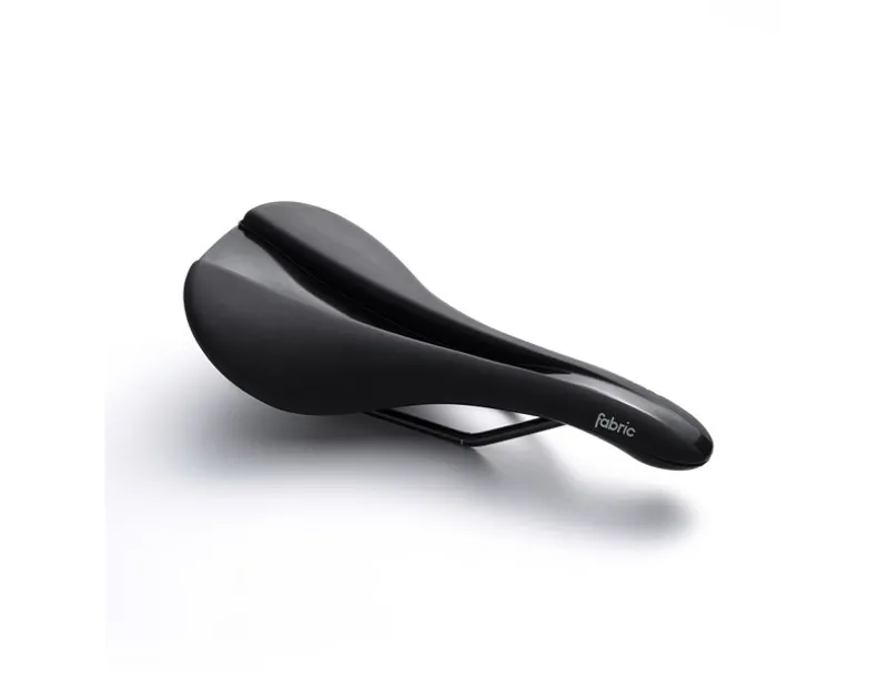 Fabric Scoop Line Sport Shallow Saddle Steel Rail 142mmx282mm Black