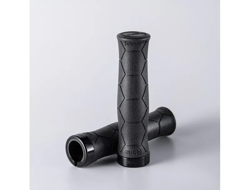 Fabric Semi-Ergo Silicone Lock On Grips: 135mmx32mm-1