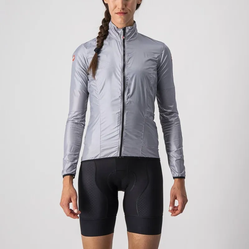 Castelli Aria Shell Women's Jacket Silver Grey