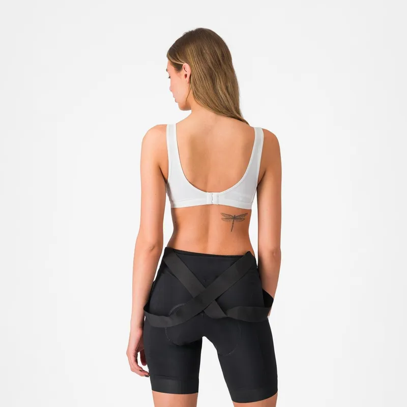 Castelli Rosso Corsa Bra White -1