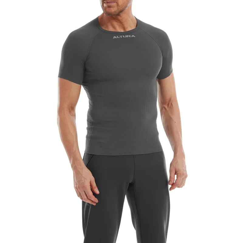Altura Tempo Seamless SS Baselayer Charcoal-2