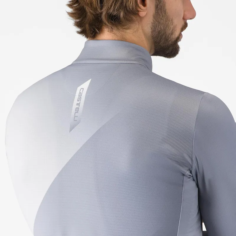 Castelli Amplify Thermal Jersey Vortex Grey/Silver Grey/White-2