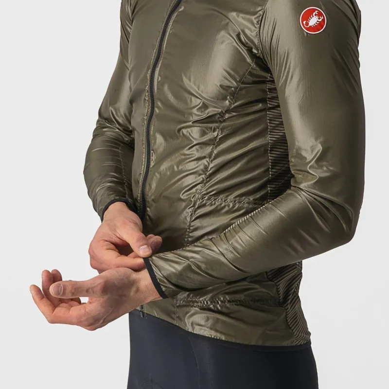 Castelli Aria Shell Jacket Moss Brown-2