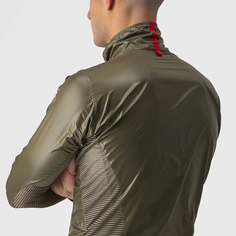Castelli Aria Shell Jacket Moss Brown-3