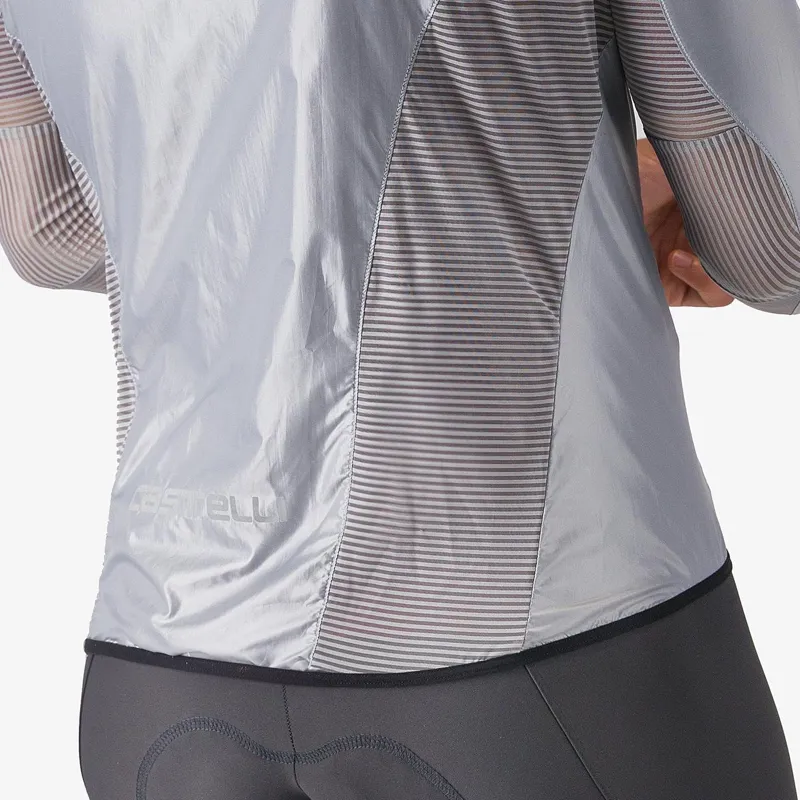 Castelli Aria Shell Jacket Silver Grey-2