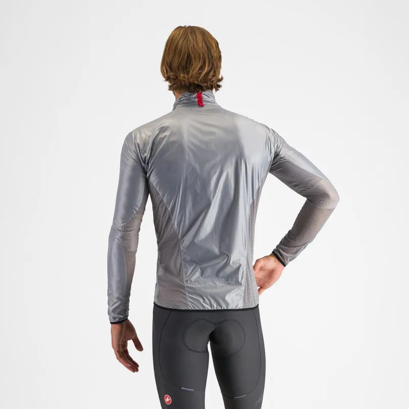 Castelli Aria Shell Jacket Silver Grey-1
