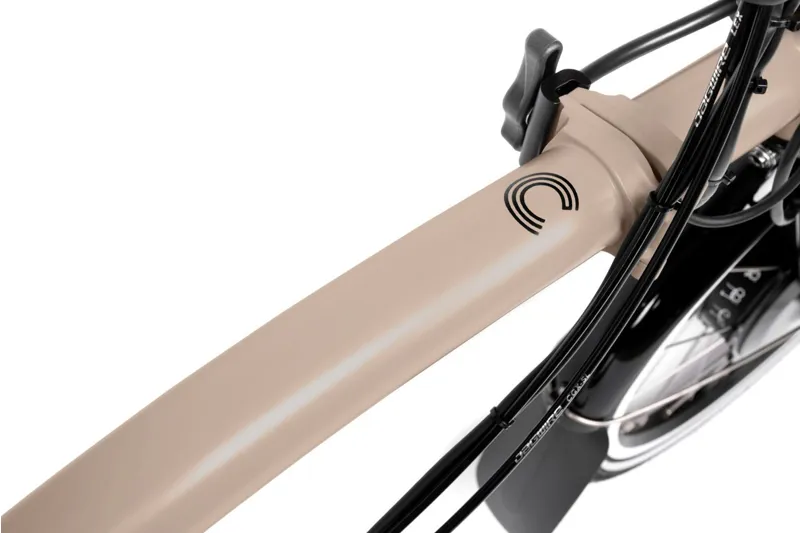 Brompton Electric C Line 12 Speed Mid Bar Folding Bike 2025 Dune Sand-7