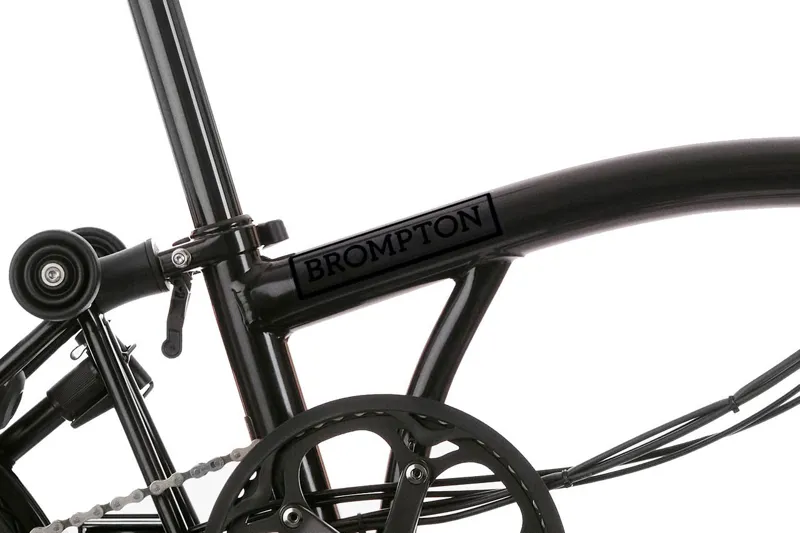Brompton Electric C Line 12 Speed Mid Bar Folding Bike 2025 Matt Black-4