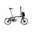 Brompton Electric C Line 12 Speed Mid Bar Folding Bike 2025 Matt Black