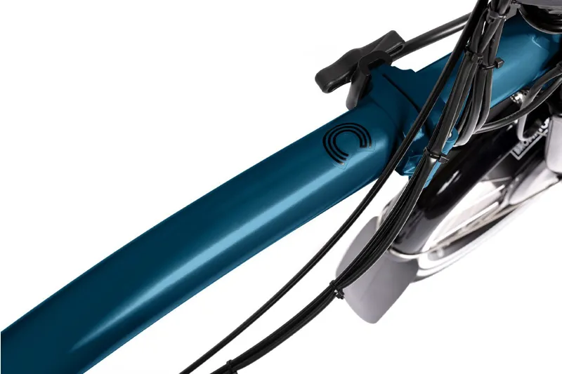 Brompton Electric C Line 12 Speed Mid Bar Folding Bike 2025 Ocean Blue-5