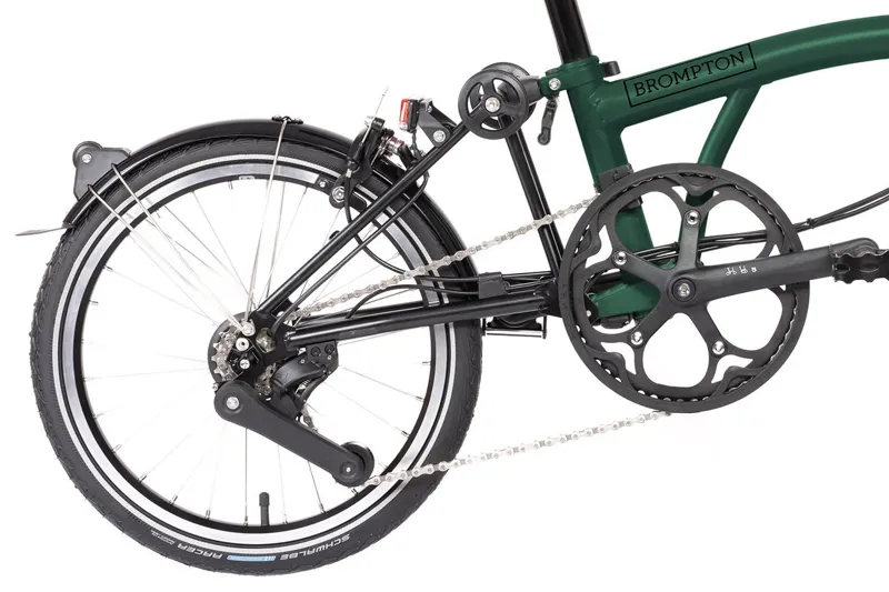 Brompton Electric C Line 12 Speed Mid Bar Folding Bike 2025 Racing Green-3
