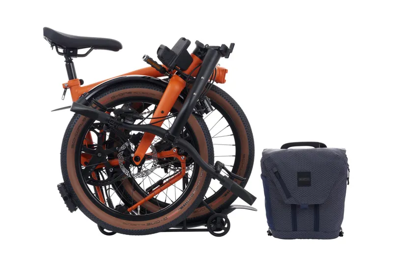 Brompton Electric G Line With Roller Rack Folding Bike 2025 Adventure Orange-2