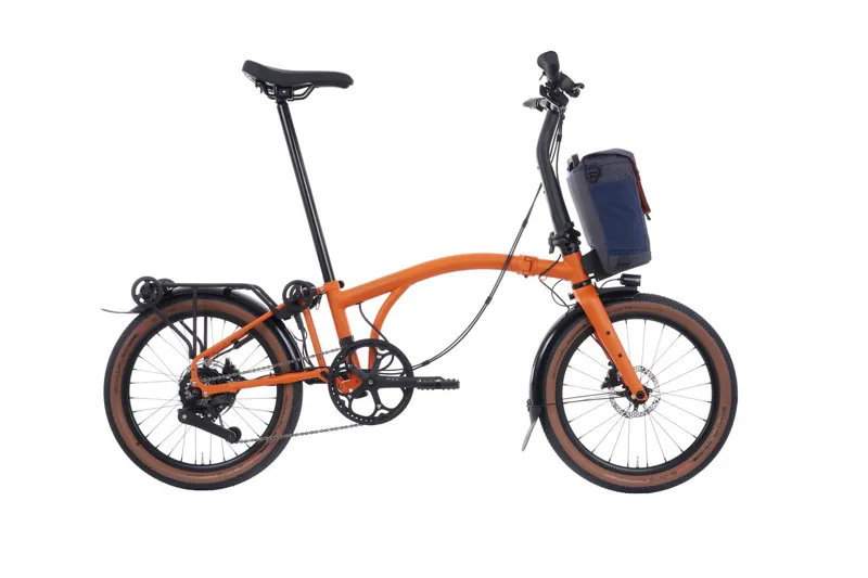 Brompton Electric G Line With Roller Rack Folding Bike 2025 Adventure Orange