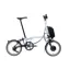 Brompton Electric P Line 4 Speed Mid Bar Folding Bike 2024 Lunar Ice