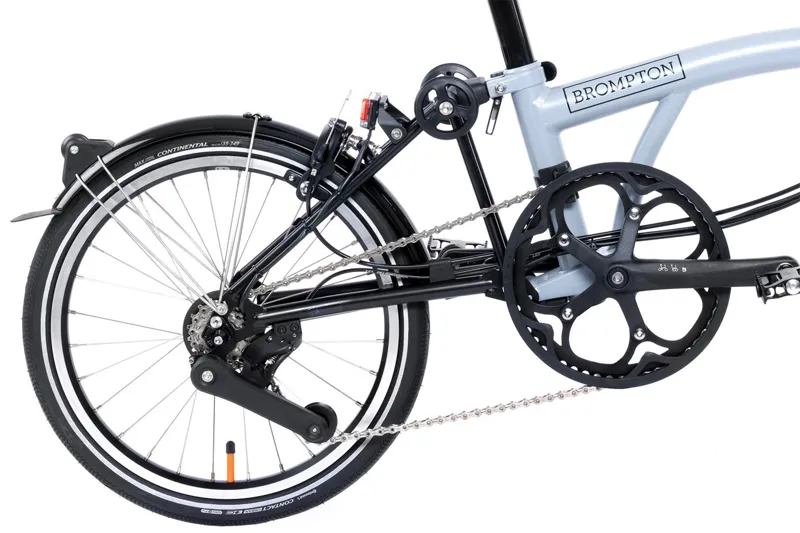 Brompton Electric P Line 4 Speed Mid Bar Folding Bike 2024 Lunar Ice-4