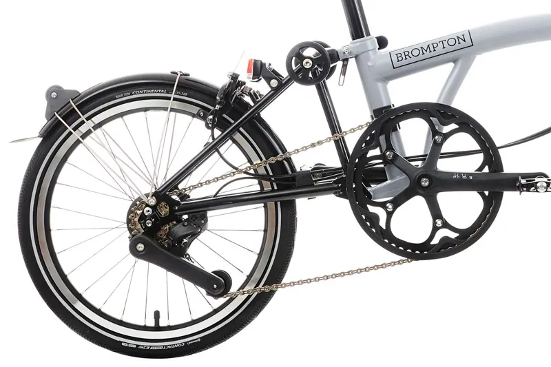 Brompton P Line High 12 Speed Folding Bike 2025 Lunar Ice Metallic-4