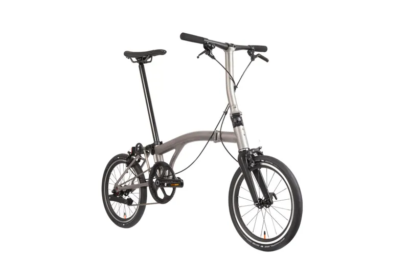 Brompton T Line Low Bar 12 Speed 2025 Titanium Folding Bike