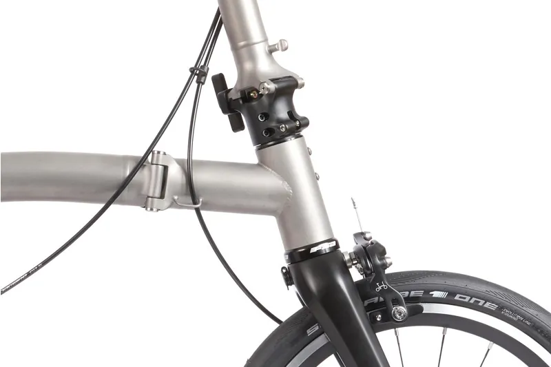 Brompton T Line Low Bar 12 Speed 2025 Titanium Folding Bike-5