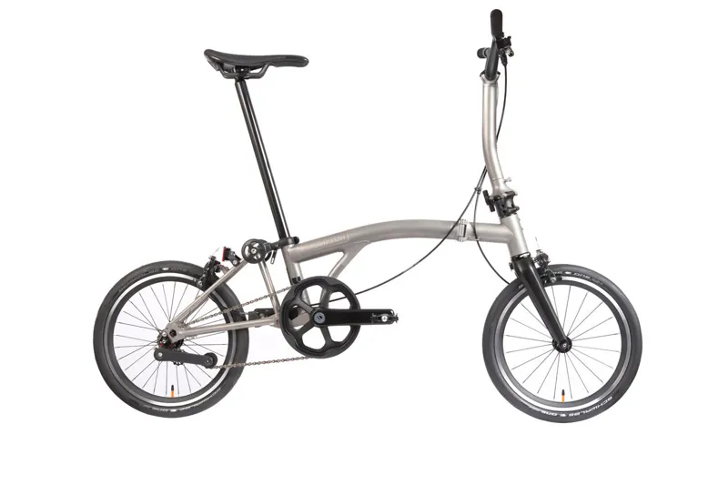 Brompton T Line Mid Bar 12 Speed 2025 Titanium Folding Bike -1