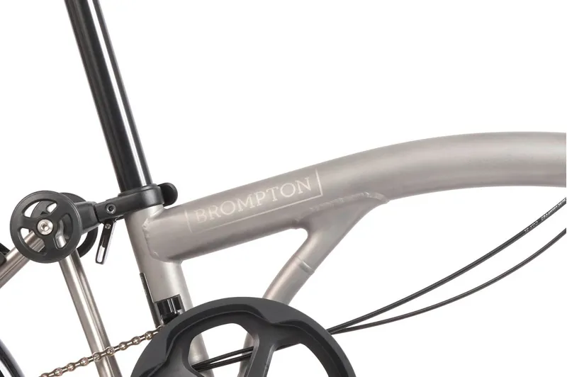 Brompton T Line Explore Mid 12 Speed Folding Bike 2025 Titanium/Carbon-5