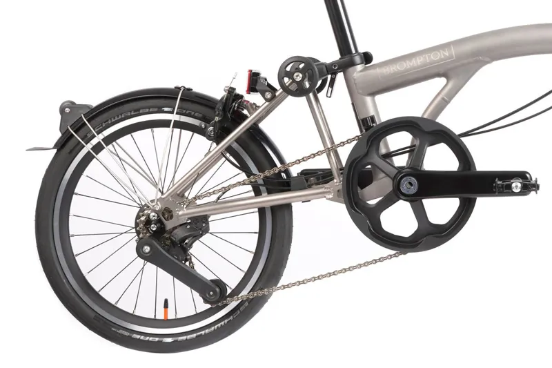 Brompton T Line Explore Mid 12 Speed Folding Bike 2025 Titanium/Carbon-4