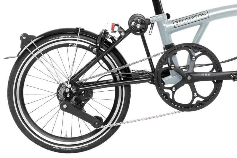 Brompton P Line Mid Bar 12 Speed Folding Bike 2025 Lunar Ice-3