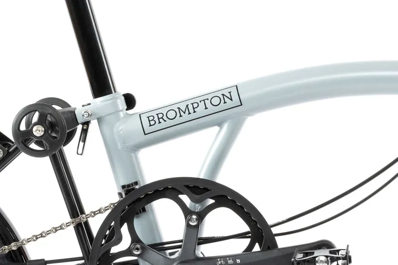 Brompton P Line Low 12 Speed Folding Bike 2025 Lunar Ice Metallic-5