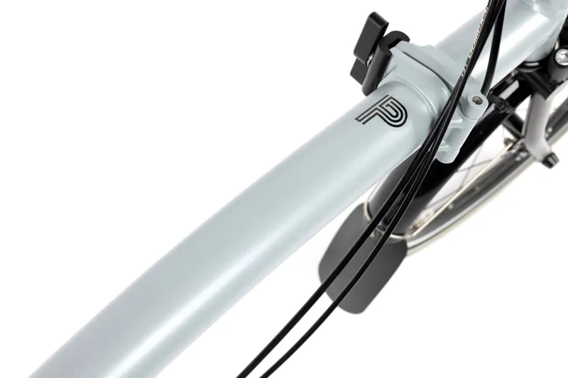 Brompton P Line Low 12 Speed Folding Bike 2025 Lunar Ice Metallic-6